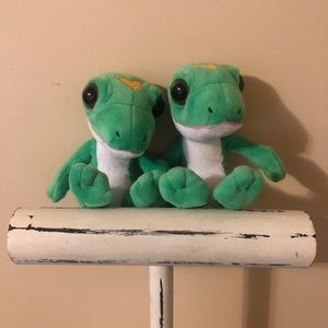Bundle of (2) Collectible Geico Gecko Plushes